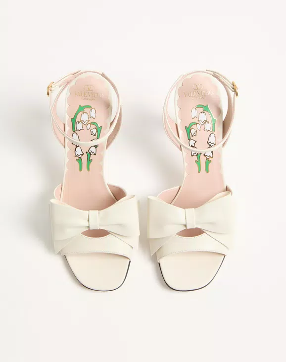 Valentino Bowow Sandal In Kidskin 95Mm - Image 5